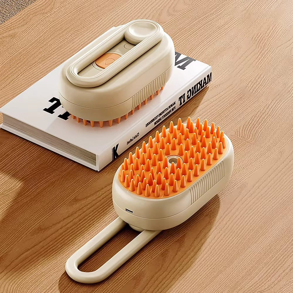 3 in 1 Cat Steam Brush Cat Grooming Brush Pet Hair Removal Comb for Removing Tangled and Loosse Hair
