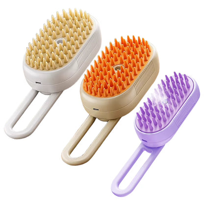 3 in 1 Cat Steam Brush Cat Grooming Brush Pet Hair Removal Comb for Removing Tangled and Loosse Hair